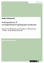 Cover von Prüfungslektion II Geistigbehindertenpädagogik Sachkunde