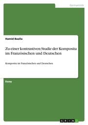 Cover von Zu einer kontrastiven Studie der Komposita im Französischen und Deutschen