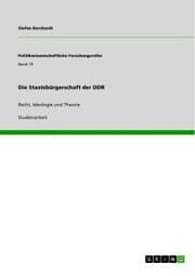 Cover von Die Staatsbürgerschaft der DDR