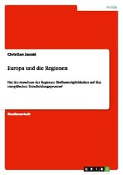 Cover von Europa und die Regionen