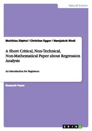 Cover von A Short Critical, Non-Technical, Non-Mathematical Paper about Regression Analysis