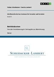 Cover von Betriebskosten