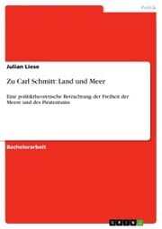 Cover von Zu Carl Schmitt: Land und Meer