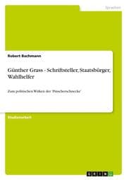 Cover von Günther Grass - Schriftsteller, Staatsbürger, Wahlhelfer