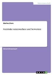 Cover von Getränke untersuchen und bewerten