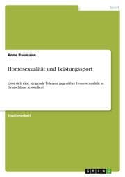 Cover von Homosexualität und Leistungssport