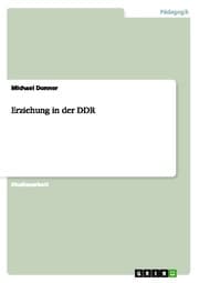 Cover von Erziehung in der DDR