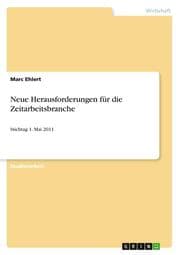 Cover von Neue Herausforderungen für die Zeitarbeitsbranche