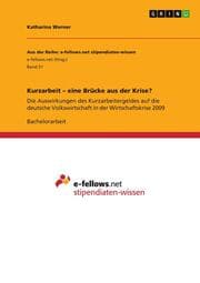 Cover von Kurzarbeit - eine Brücke aus der Krise?