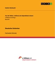 Cover von Deutsche Kolonien