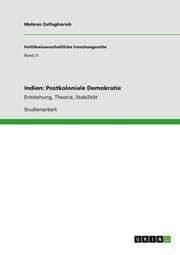 Cover von Indien: Postkoloniale Demokratie