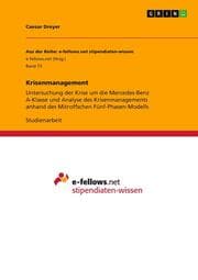 Cover von Krisenmanagement