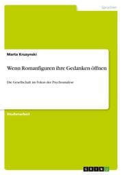 Cover von Wenn Romanfiguren ihre Gedanken öffnen