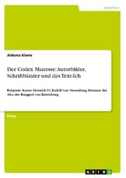 Cover von Der Codex Manesse: Autorbilder, Schriftbänder und das Text-Ich