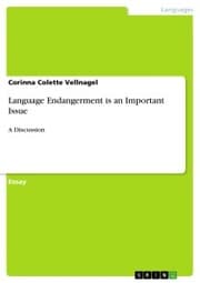Cover von Language Endangerment is an Important Issue