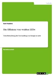 Cover von Die Effizienz von weißen LEDs