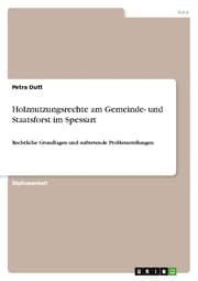 Cover von Holznutzungsrechte am Gemeinde- und Staatsforst im Spessart