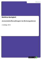 Cover von Arzneimittelbeauftragter im Rettungsdienst