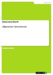 Cover von Allgemeine Sprachnorm