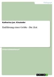 Cover von Einführung einer Größe - Die Zeit