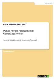 Cover von Public Private Partnership im Gesundheitswesen