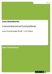 Cover von Unterrichtsentwurf Leichtathletik