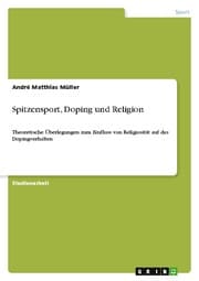Cover von Spitzensport, Doping und Religion