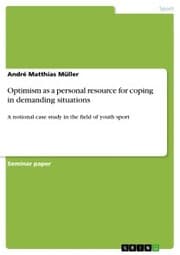 Cover von Optimism as a personal resource for coping in demanding situations