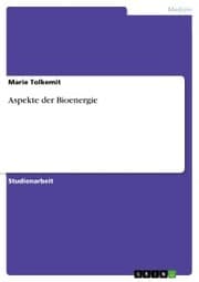 Cover von Aspekte der Bioenergie