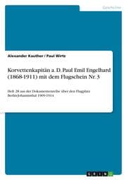 Cover von Korvettenkapitän a.D.Paul Emil Engelhard (1868-1911) mit dem Flugschein Nr.3