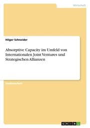 Cover von Absorptive Capacity im Umfeld von Internationalen Joint Ventures und Strategischen Allianzen