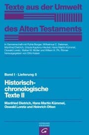 Cover von Historisch-chronologische Texte II