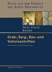 Cover von Grab-, Sarg-, Bau- und Votivinschriften