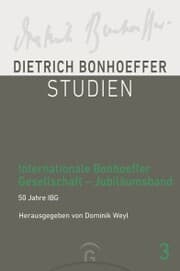 Cover von Internationale Bonhoeffer Gesellschaft - Jubiläumsband