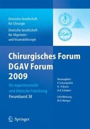 Cover von Chirurgisches Forum und DGAV 2009