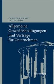 Cover von Allgemeine Geschäftsbedingungen und Verträge für Unternehmen