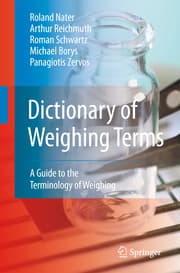 Cover von Dictionary of Weighing Terms