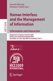 Cover von Human Interface and the Management of Information. Information and Interaction