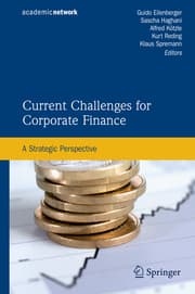 Cover von Current Challenges for Corporate Finance