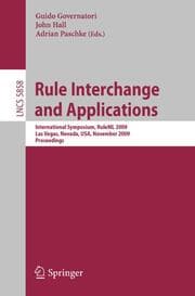 Cover von Rule Interchange and Applications