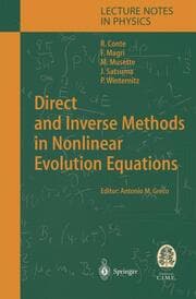 Cover von Direct and Inverse Methods in Nonlinear Evolution Equations