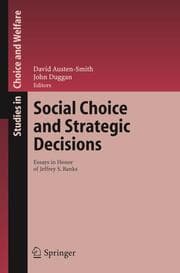 Cover von Social Choice and Strategic Decisions