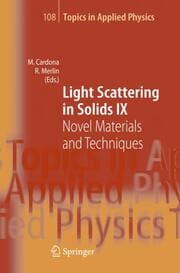 Cover von Light Scattering in Solids IX