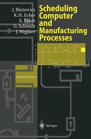Cover von Scheduling Computer and Manufacturing Processes