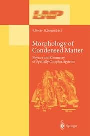 Cover von Morphology of Condensed Matter