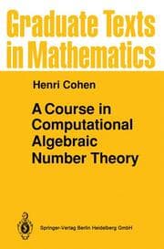 Cover von A Course in Computational Algebraic Number Theory