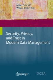 Cover von Security, Privacy, and Trust in Modern Data Management