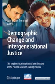 Cover von Demographic Change and Intergenerational Justice