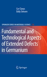 Cover von Extended Defects in Germanium
