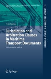 Cover von Jurisdiction and Arbitration Clauses in Maritime Transport Documents